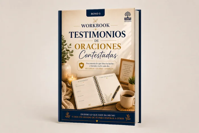 Workbook de testimonios para registrar oraciones contestadas