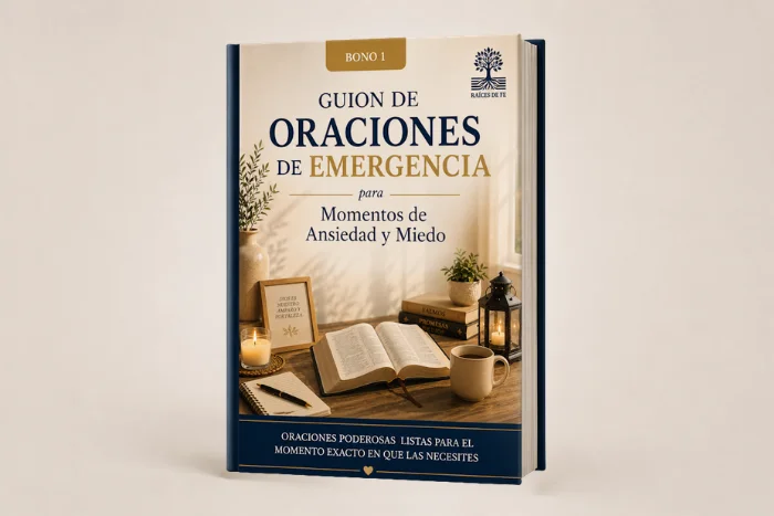 Guía plegable de oraciones de emergencia impresa y en el móvil